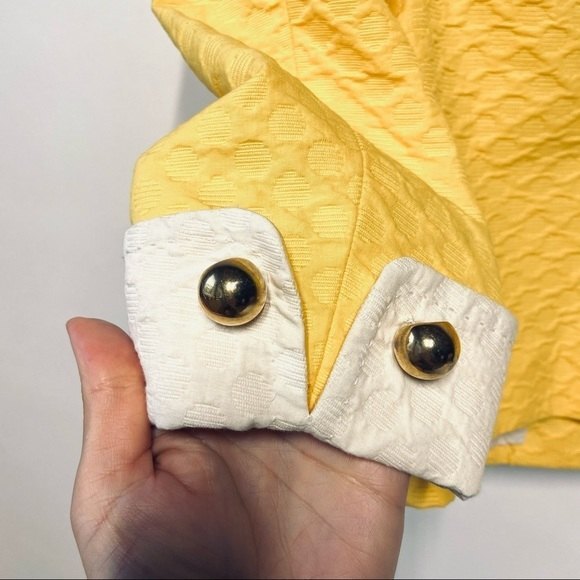 Couture Couture Jacquard 3/4 Sleeve Coat Twiggy Mod Style Los Angeles 40 M - Picture 6 of 15